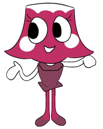 pink mushroom character - Brightney